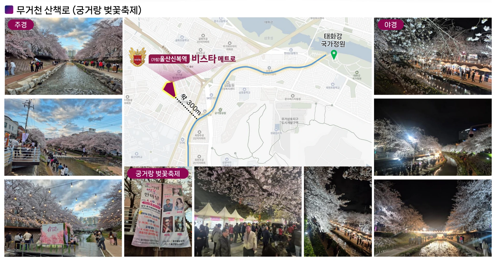 신복역 비스타 메트로 입지환경 - 무거천 산책로 근접